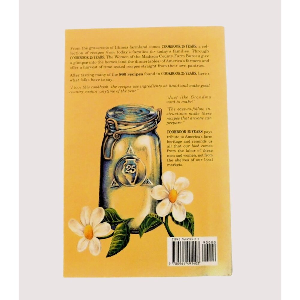 Cookbook 25 Years Women of Farm Bureau 2002 Country Cooking Illinois Trade PB - Picture 2 of 10